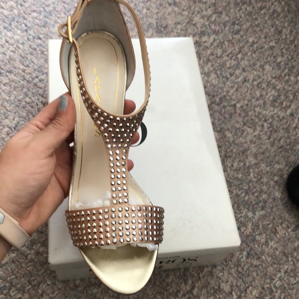 Capaross Gold Heels